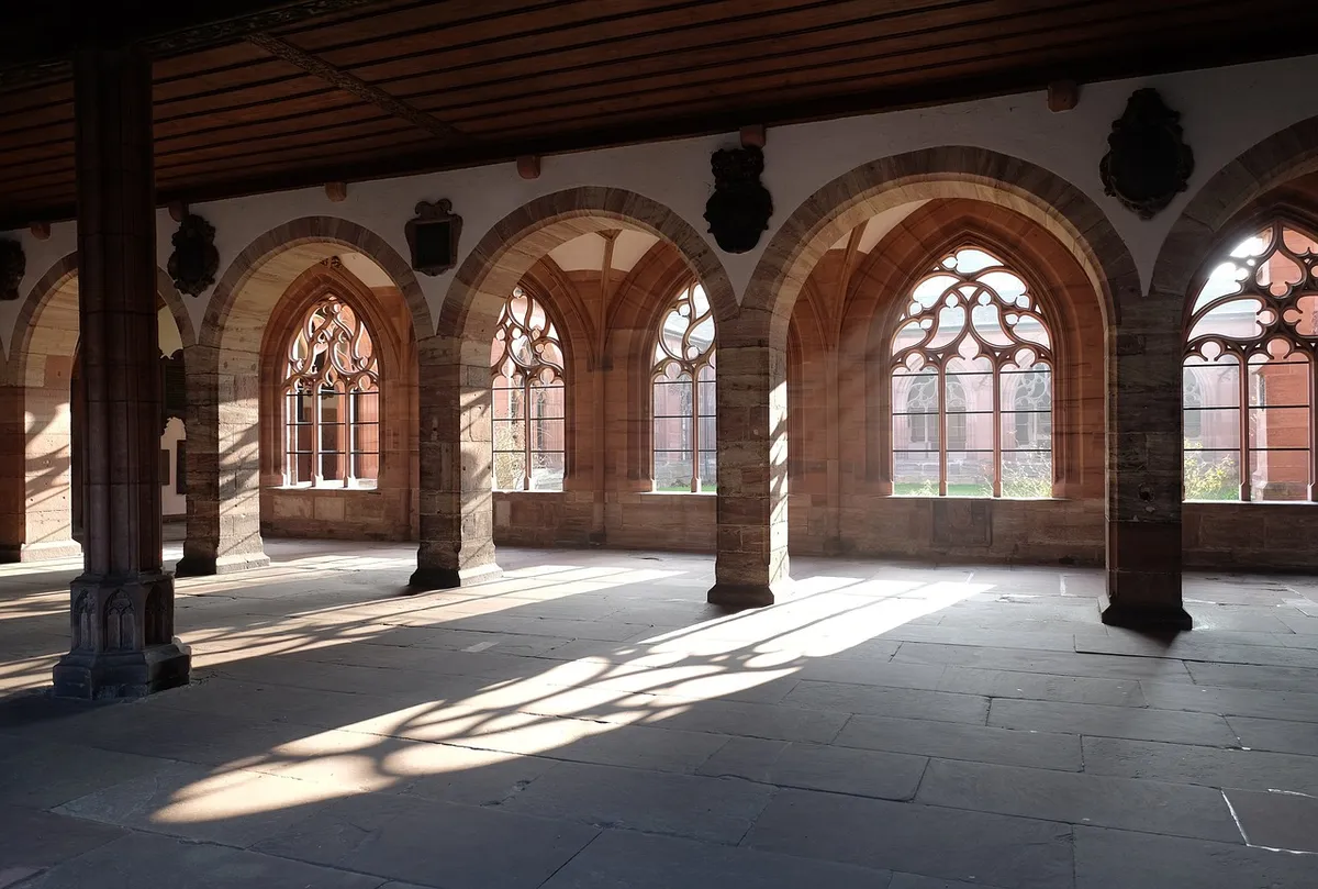 architecture, buildings, interior, design, arches, posts, windows, modern, art, lights, shadows, patterns, brown art, brown building, brown window, brown design