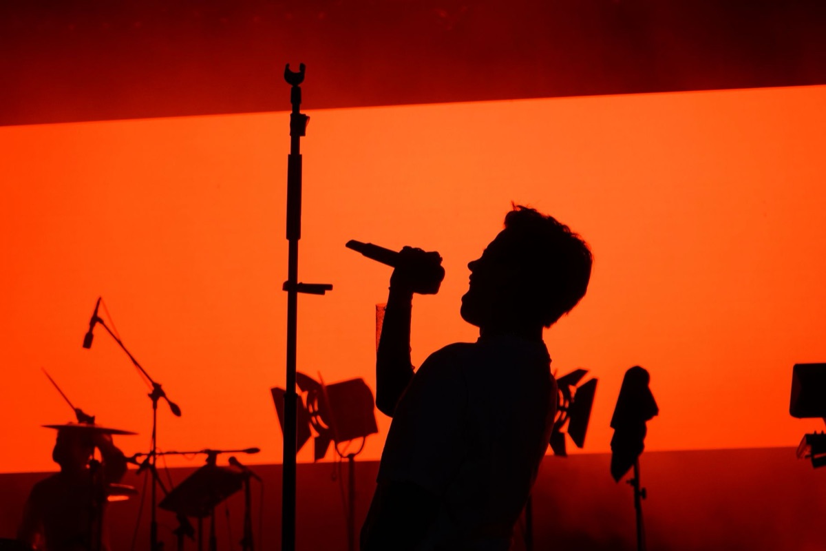 K-pop artist performing on stage