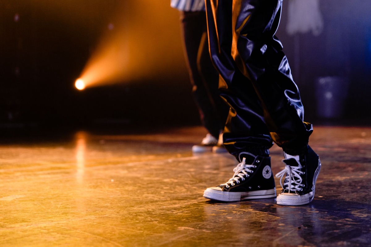 K-pop dancer in motion capture suit